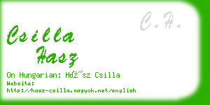 csilla hasz business card